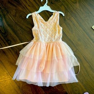 Girls size 7 formal dress- Zunie Brand- worn once- ombré